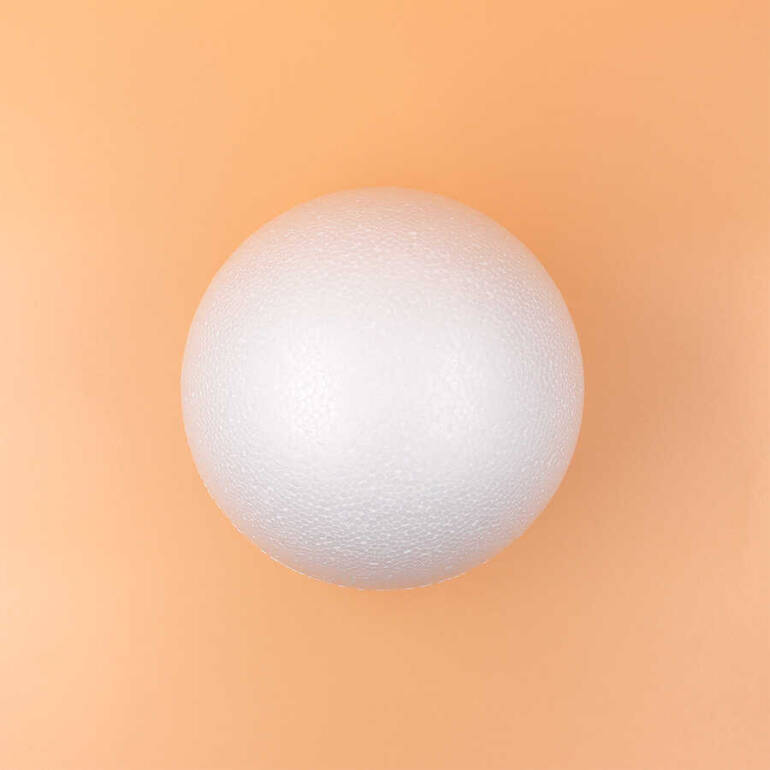 5 Adet-Strafor Köpük Top(15 cm) - 1