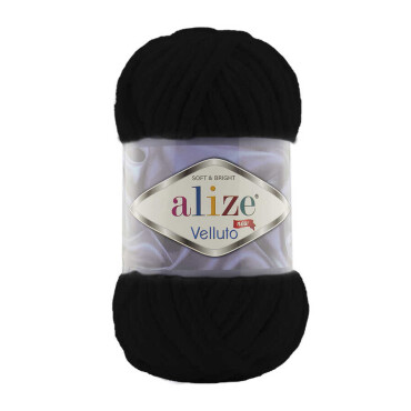 Alize Velluto 0060 Siyah 