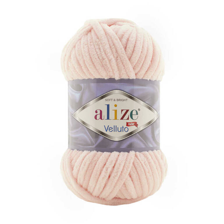 Alize Velluto 0340 Pudra Pembe - 1