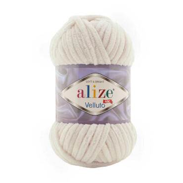 Alize Velluto 0599 Fildişi 