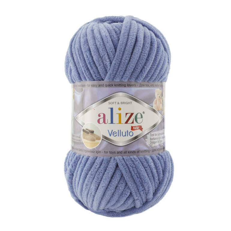Alize Velluto 374 Denim - 1