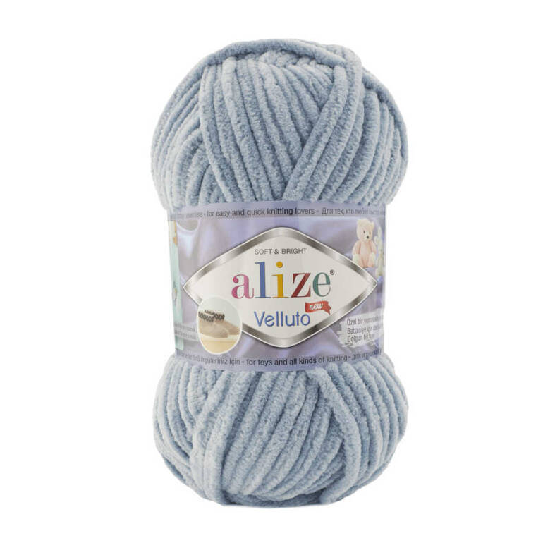 Alize Velluto 428 Orta Gri - 1