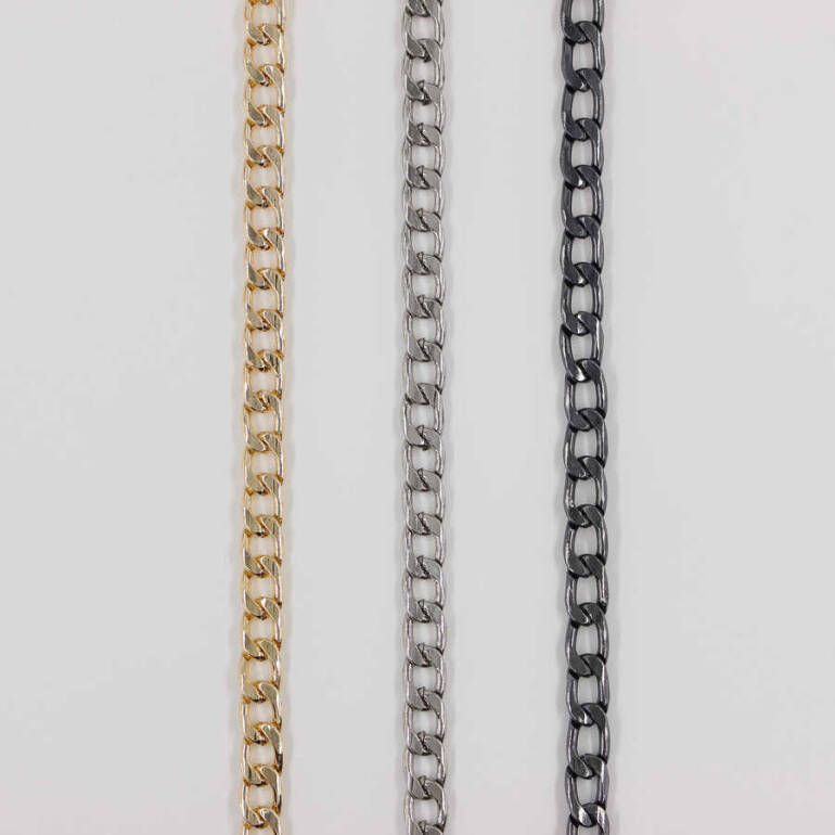 Çanta Askı Zinciri Aluminyum Gümüş 120 cm (9x15x2,4) - 1