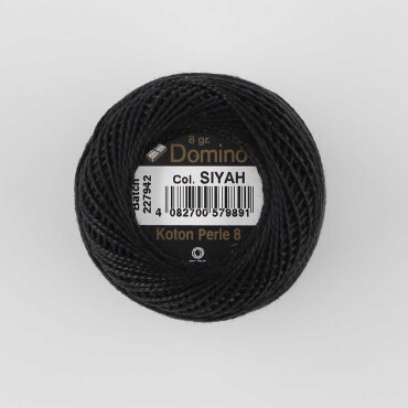 Domino Nakış İpi No:8-Siyah 