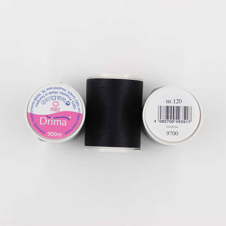 Drima Dikiş İpliği 9700 Siyah 900m - 1