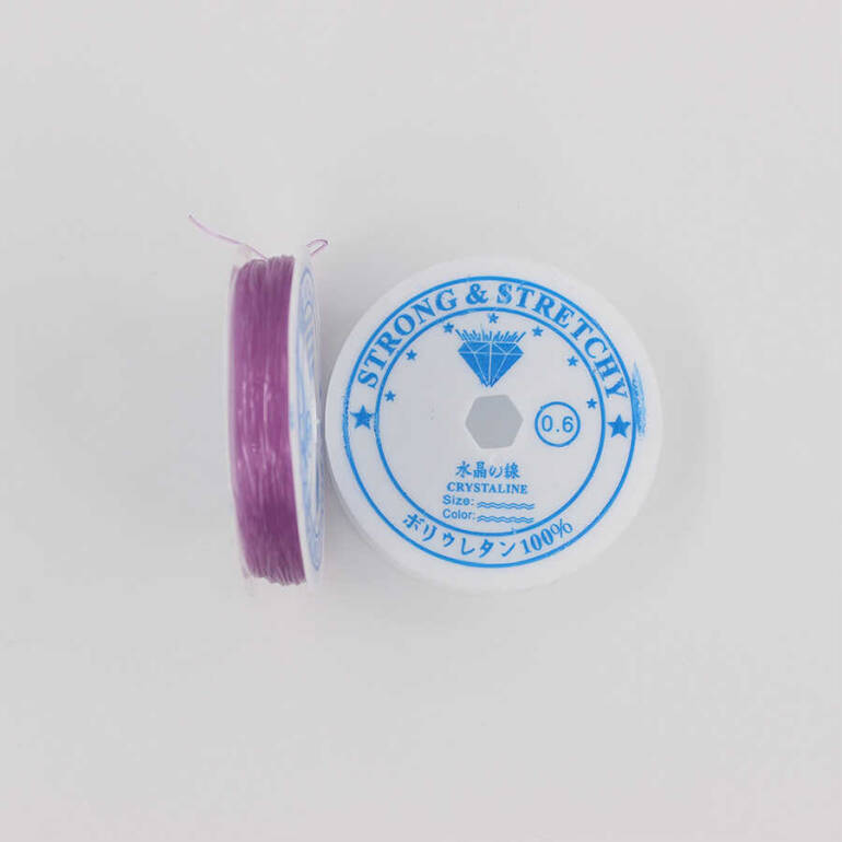 Elastik Misina 06mm-Menekşe - 1