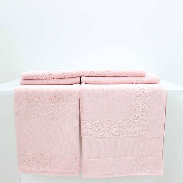FİESTA 50X70 - 50X90 - 60X100 3'LÜ PASPAS TAKIMI/610-3 PEMBE - 1