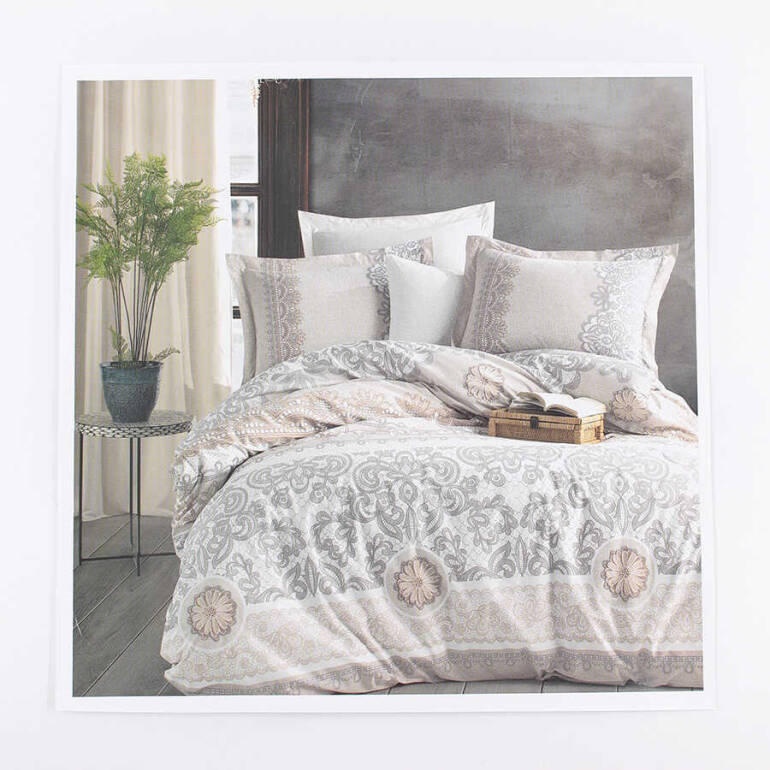 FİESTA ÇİFT KİŞİLİK NEVRESİM TAKIMI/4 PARÇA/220X220/FÇKNT-1-PUDRA - 1