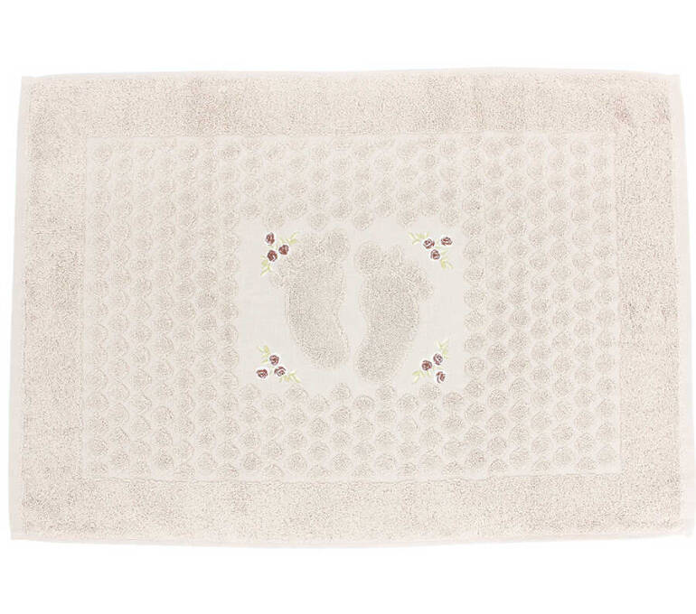 FİESTA SOFT BUKLE JAKARLI NAKIŞLI PASPAS/50X70/2595-Bej - 1