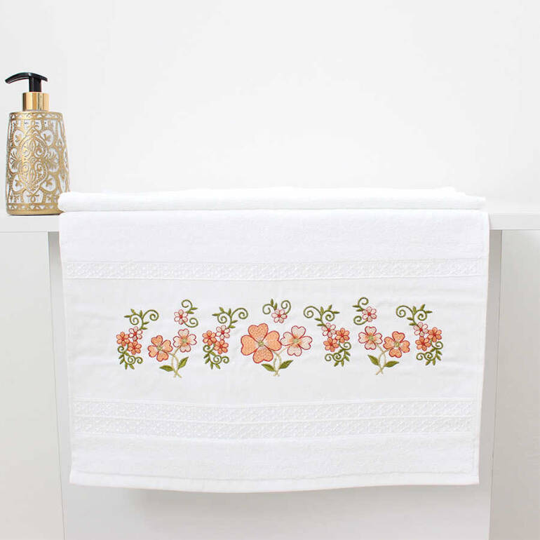 FİESTA SOFT NAKIŞLI HAVLU/1 AD./50X90/2108-1/Y.Ağzı - 1