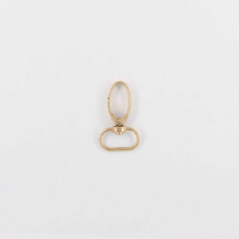 Halkalı Papağan Çanta Klipsi Gold 1,5cm - 1