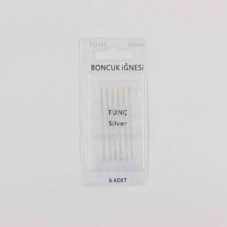Tunç Silver Boncuk İğnesi/6 Adet/T-05 - 1